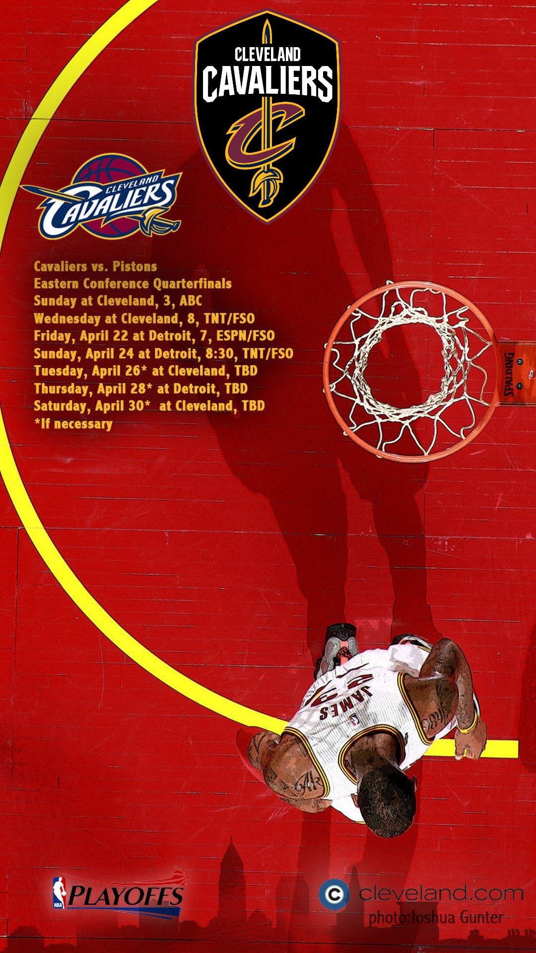 Cleveland Cavaliers NBA iPhone 7 Plus Wallpaper 1080x1920