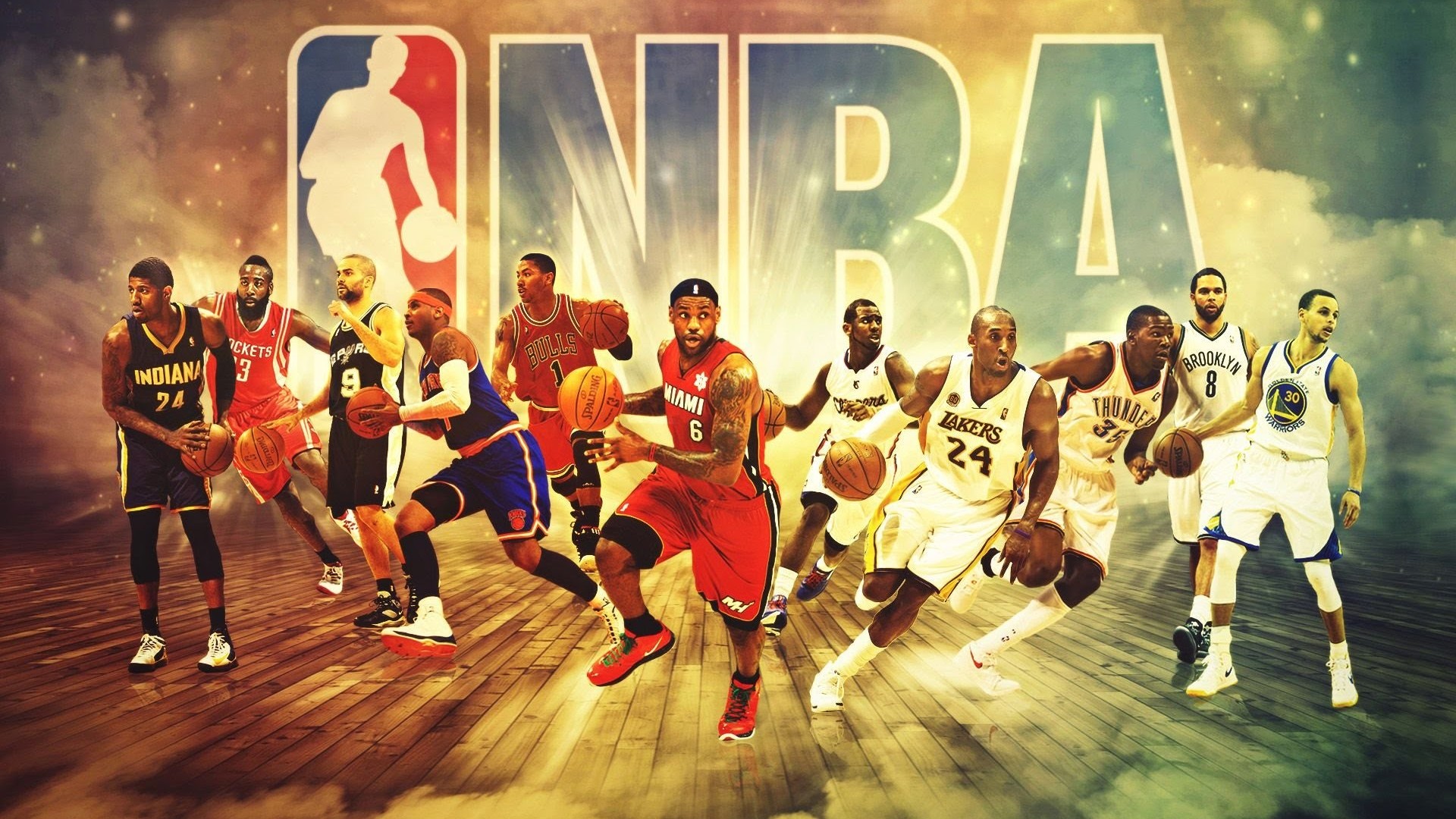 NBA Wallpaper HD with image dimensions 1920x1080 pixel. You can make this wallpaper for your Desktop Computer Backgrounds, Windows or Mac Screensavers, iPhone Lock screen, Tablet or Android and another Mobile Phone device