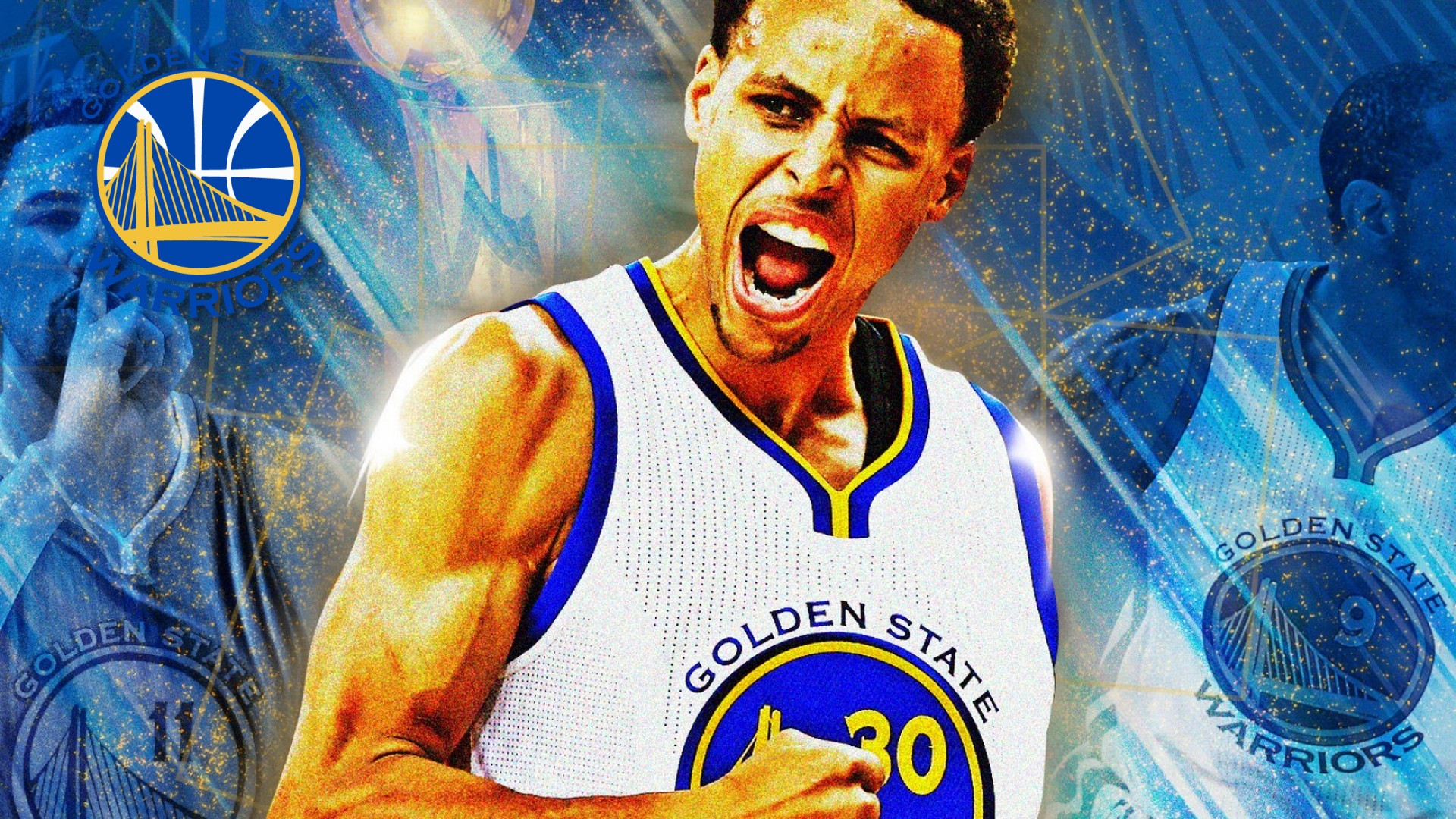 Stephen Curry Wallpaper with image dimensions 1920x1080 pixel. You can make this wallpaper for your Desktop Computer Backgrounds, Windows or Mac Screensavers, iPhone Lock screen, Tablet or Android and another Mobile Phone device