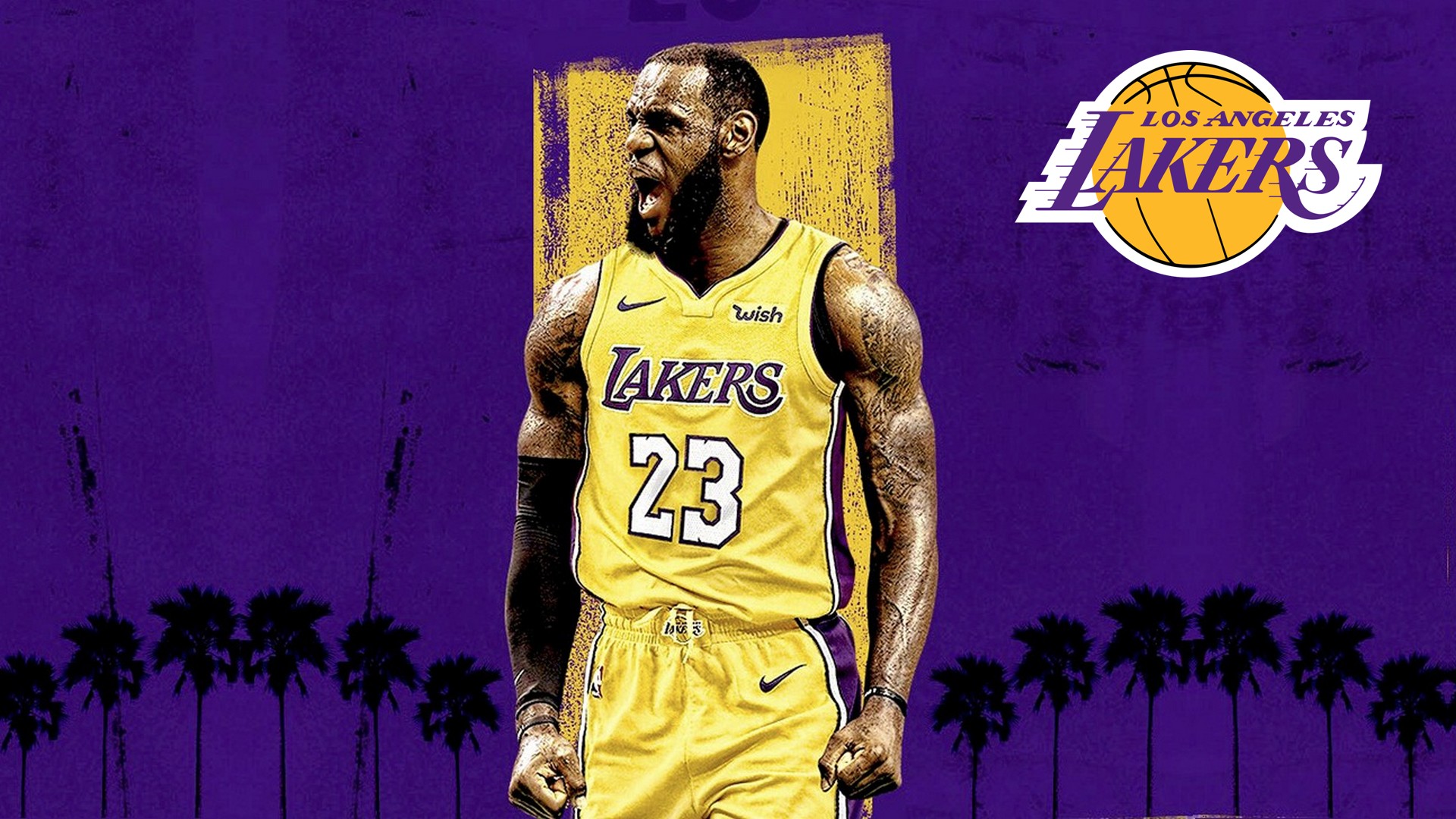 LeBron James Lakers Desktop Wallpapers with image dimensions 1920x1080 pixel. You can make this wallpaper for your Desktop Computer Backgrounds, Windows or Mac Screensavers, iPhone Lock screen, Tablet or Android and another Mobile Phone device