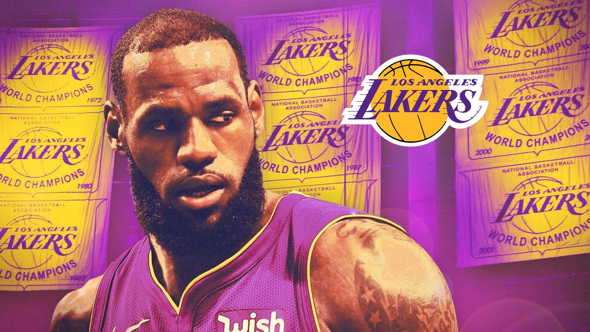 LeBron James Lakers HD Wallpapers with image dimensions 1920x1080 pixel. You can make this wallpaper for your Desktop Computer Backgrounds, Windows or Mac Screensavers, iPhone Lock screen, Tablet or Android and another Mobile Phone device