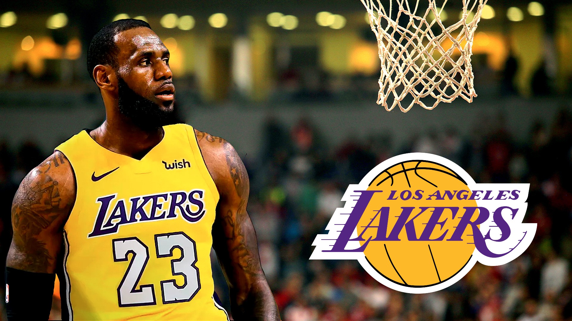 LeBron James Lakers Wallpaper with image dimensions 1920x1080 pixel. You can make this wallpaper for your Desktop Computer Backgrounds, Windows or Mac Screensavers, iPhone Lock screen, Tablet or Android and another Mobile Phone device