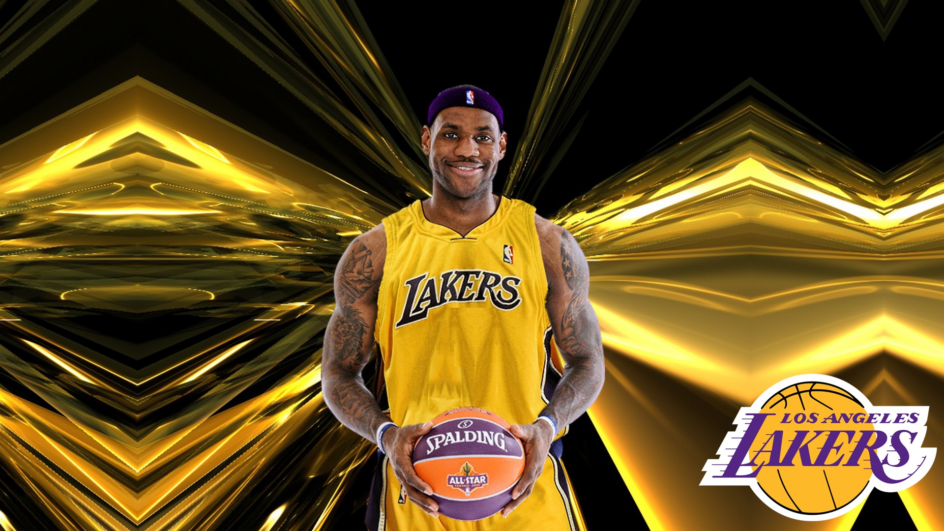Wallpapers HD LeBron James LA Lakers with image dimensions 1920x1080 pixel. You can make this wallpaper for your Desktop Computer Backgrounds, Windows or Mac Screensavers, iPhone Lock screen, Tablet or Android and another Mobile Phone device