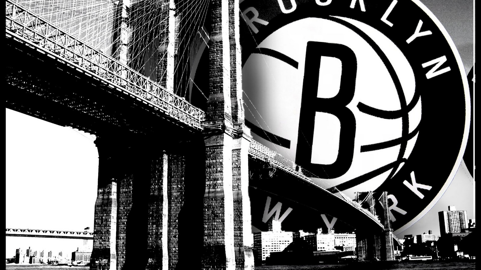Wallpaper Desktop Brooklyn Nets HD with image dimensions 1920x1080 pixel. You can make this wallpaper for your Desktop Computer Backgrounds, Windows or Mac Screensavers, iPhone Lock screen, Tablet or Android and another Mobile Phone device