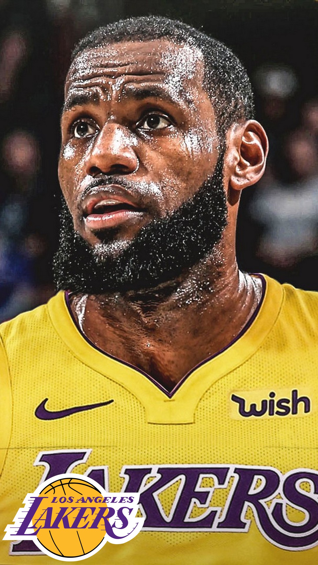 LA Lakers LeBron James iPhone 7 Plus Wallpaper | 2020 ...