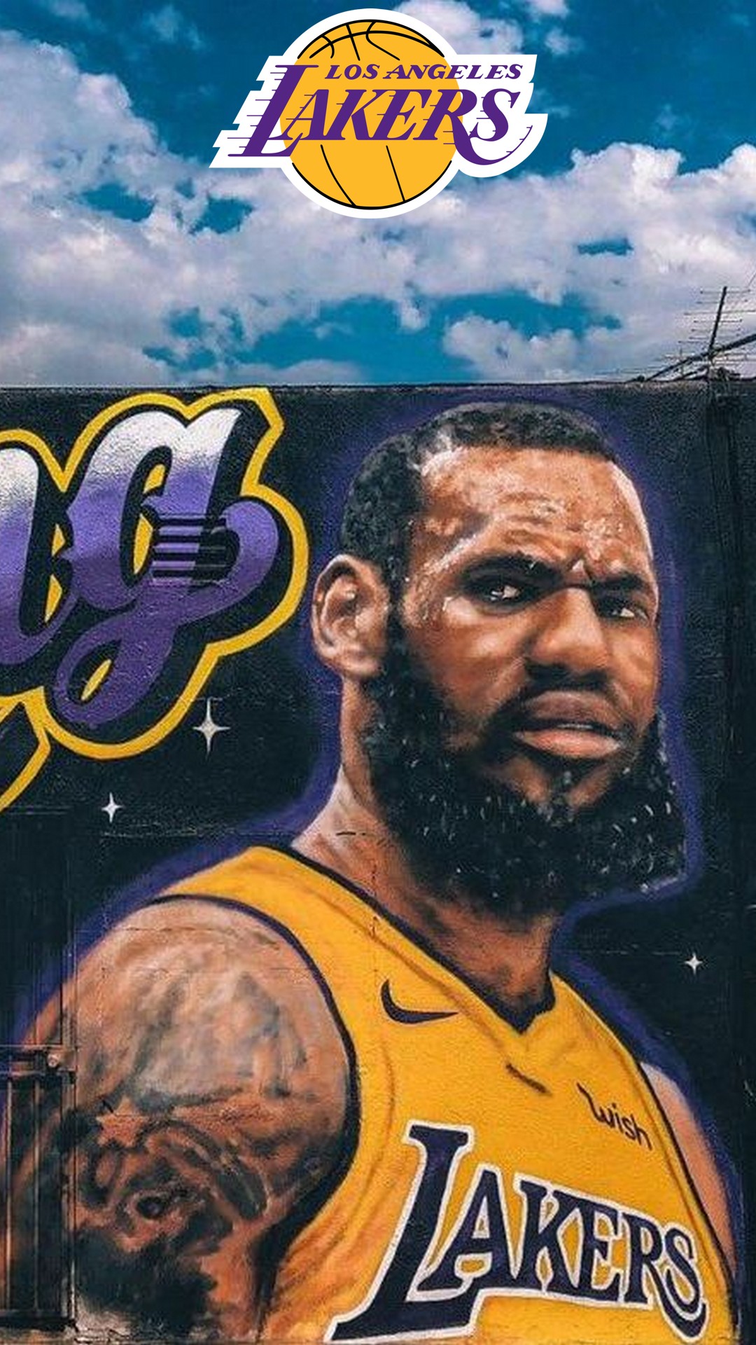 LA Lakers LeBron James iPhone 8 Wallpaper | 2020 ...