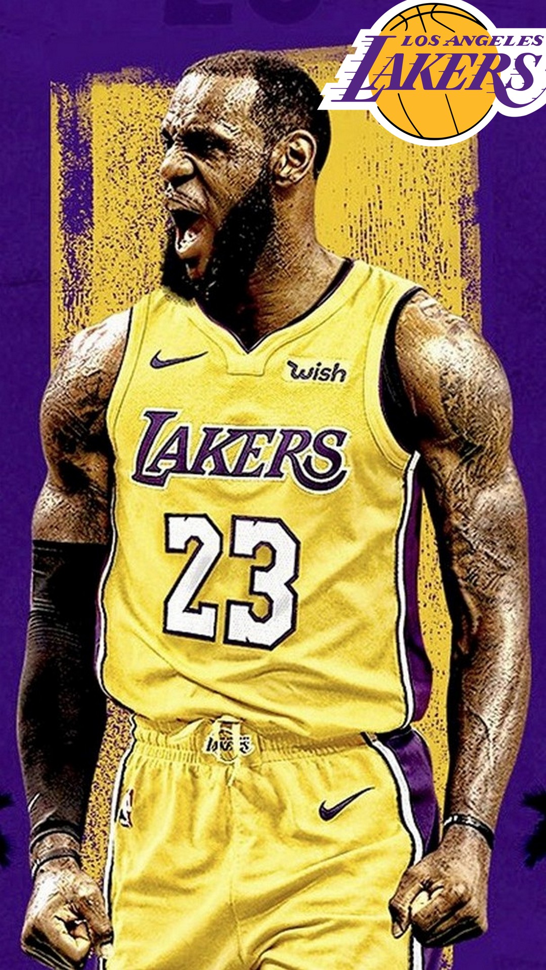 LeBron James Lakers iPhone Wallpapers with image dimensions 1080x1920 pixel. You can make this wallpaper for your Desktop Computer Backgrounds, Windows or Mac Screensavers, iPhone Lock screen, Tablet or Android and another Mobile Phone device