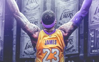 LeBron James LA Lakers HD Wallpaper For iPhone With high-resolution 1080X1920 pixel. You can use this wallpaper for your Desktop Computer Backgrounds, Windows or Mac Screensavers, iPhone Lock screen, Tablet or Android and another Mobile Phone device