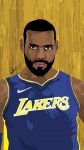 LeBron James LA Lakers iPhone X Wallpaper