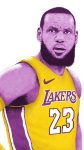 Wallpaper LeBron James LA Lakers iPhone