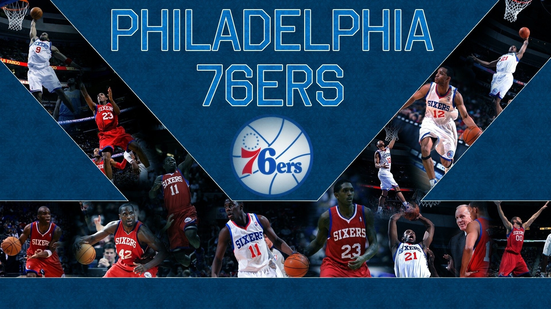 Philadelphia 76ers NBA Wallpaper HD with high-resolution 1920x1080 pixel. You can use this wallpaper for your Desktop Computer Backgrounds, Windows or Mac Screensavers, iPhone Lock screen, Tablet or Android and another Mobile Phone device