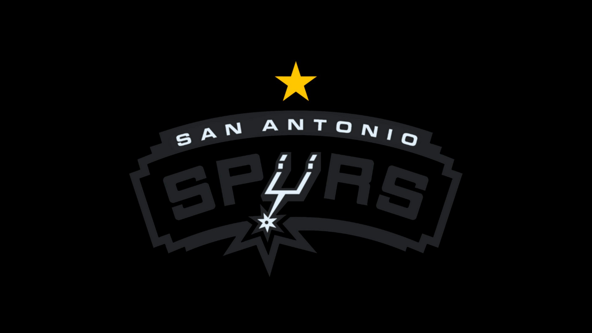 HD Backgrounds San Antonio Spurs Logo with high-resolution 1920x1080 pixel. You can use this wallpaper for your Desktop Computer Backgrounds, Windows or Mac Screensavers, iPhone Lock screen, Tablet or Android and another Mobile Phone device